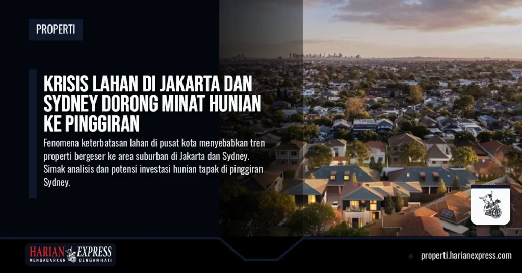 Krisis Lahan di Jakarta dan Sydney Dorong Minat Hunian ke Pinggiran