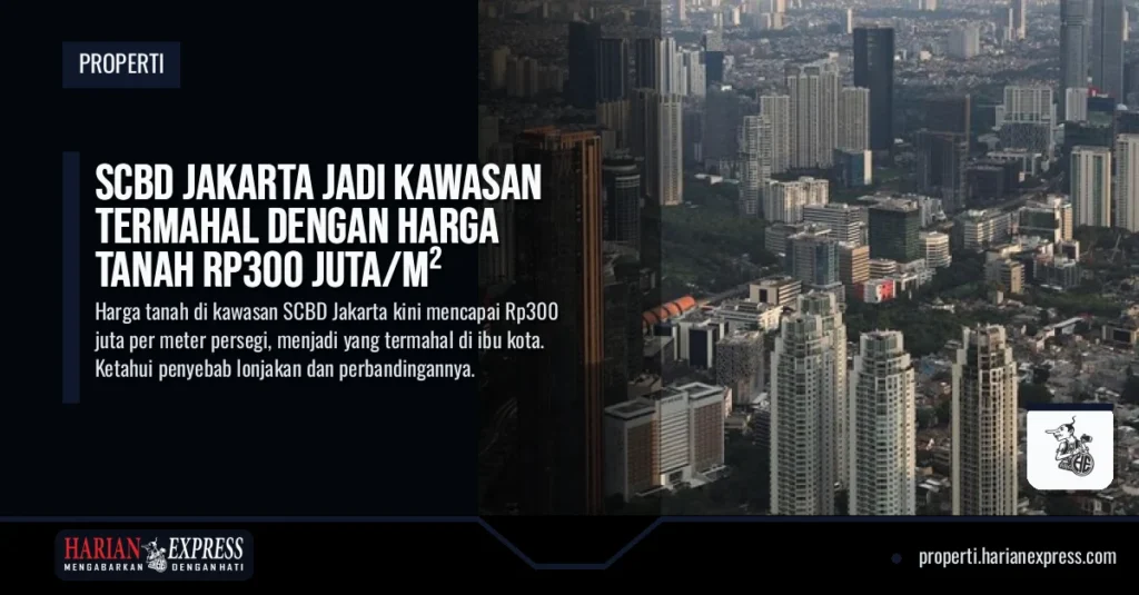 SCBD Jakarta Jadi Kawasan Termahal dengan Harga Tanah Rp300 Juta/m²